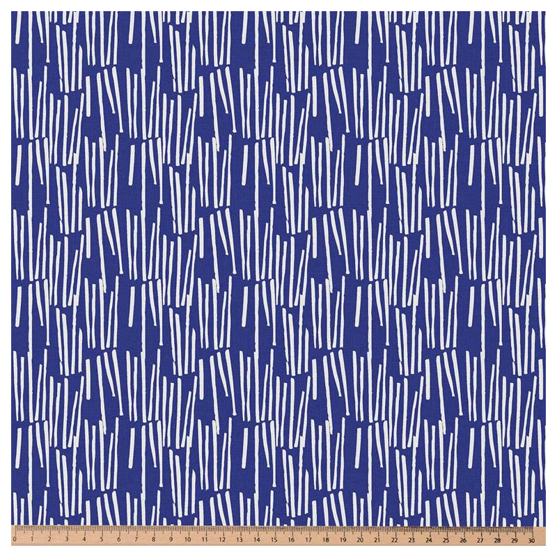 Printed Cotton LEKKER Blue / White